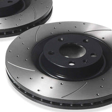 Dischi Freno Anteriori Forati e Scanalati 345mm Audi A4 S4 Quattro B6 B7 03-09 - foto 6