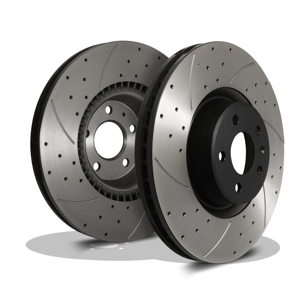 Dischi Freno Anteriori Forati 356mm Audi S7 A6 C7 A8 D4 3.0 TDI Quattro - foto 4