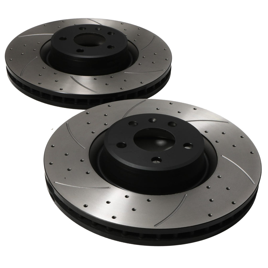 Dischi Freno Anteriori Forati 356mm Audi S7 A6 C7 A8 D4 3.0 TDI Quattro