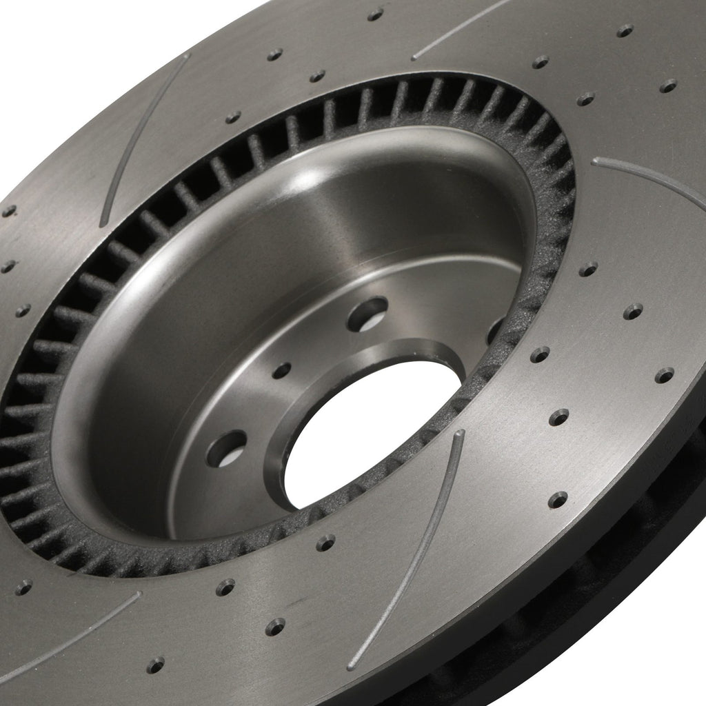 Dischi Freno Anteriori Forati 356mm Audi A6 C7 Allroad 3.0 TDI TFSI 12-18 - foto 10