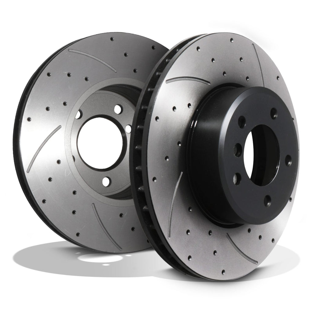 Dischi Freno Anteriori Forati e Scanalati 324mm BMW Serie 8 E31 850I 850Ci 90-99