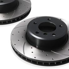 Dischi Freno Anteriori Forati e Scanalati 324mm BMW Serie 7 E38 740I V8 - foto 9