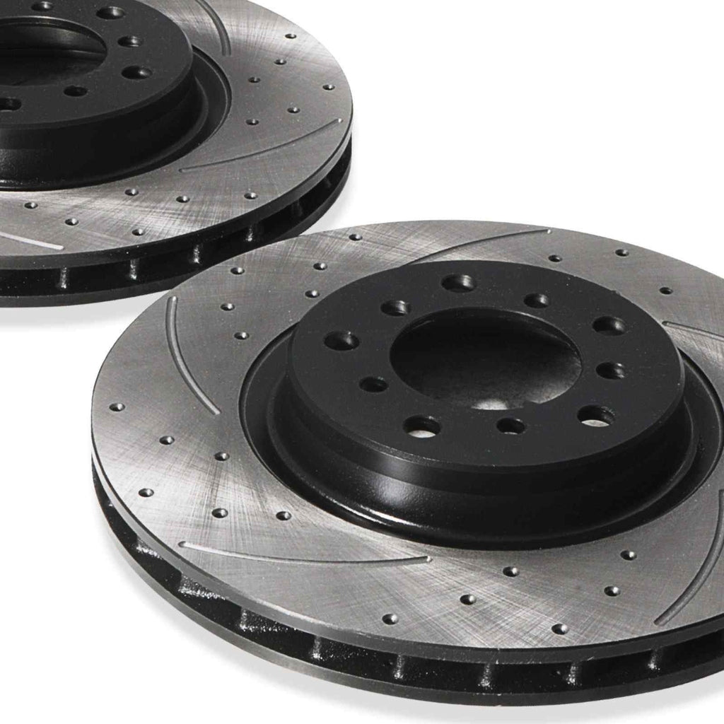 Dischi Freno Anteriori Forati e Scanalati 325mm BMW Serie 3 E46 M3 3.2 00-06 - foto 5