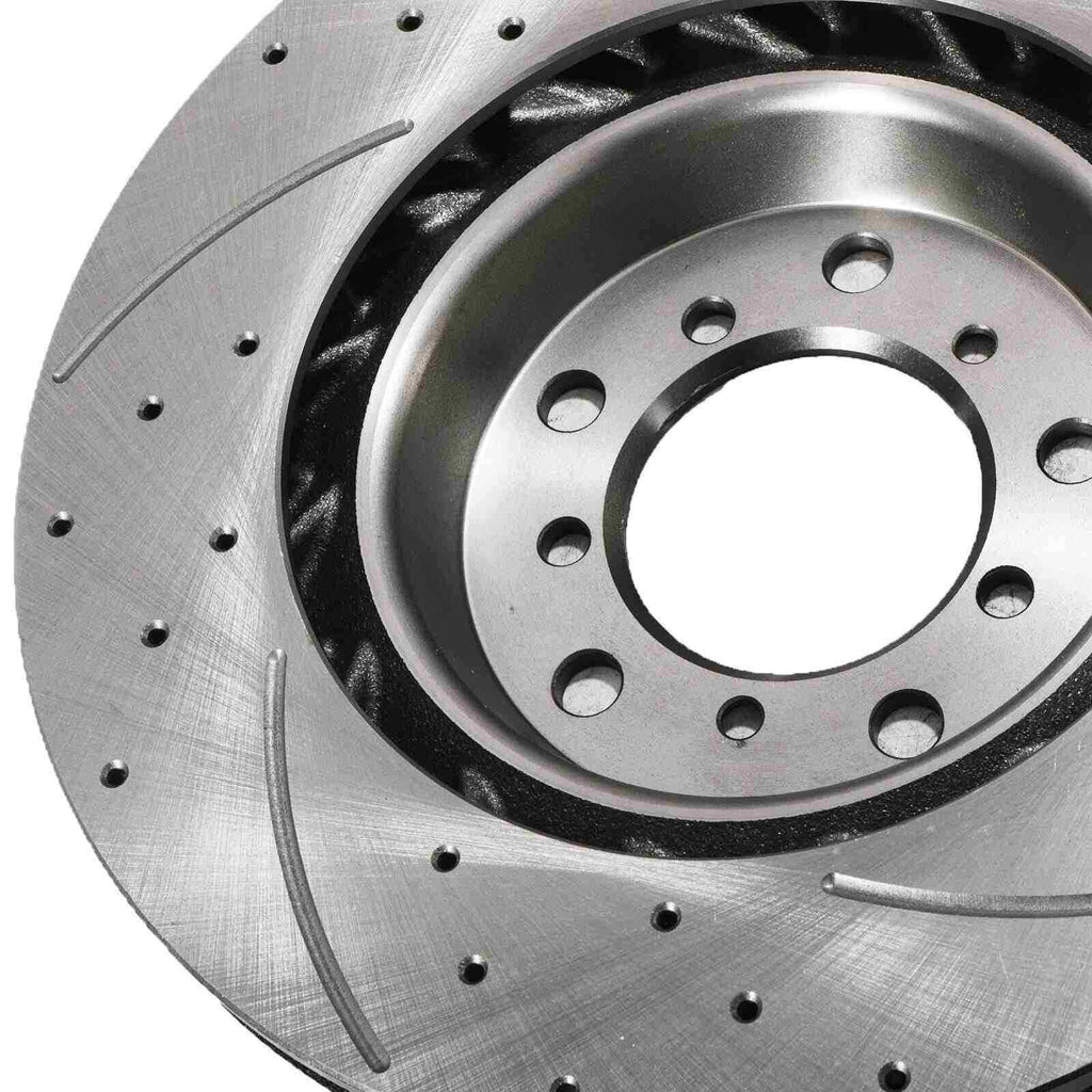 Dischi Freno Anteriori Forati e Scanalati 325mm BMW Serie 3 E46 M3 3.2 00-06 - foto 8