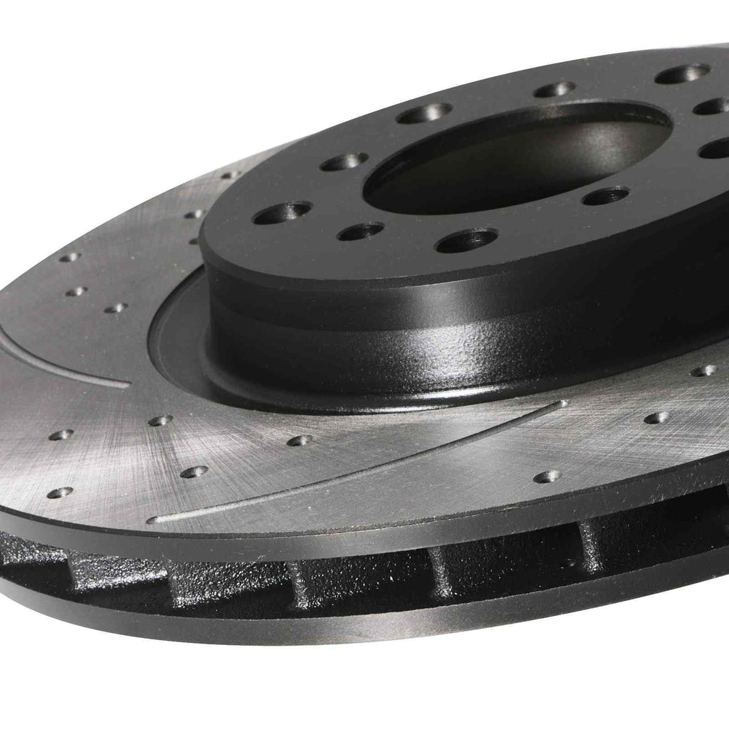 Dischi Freno Anteriori Forati e Scanalati 325mm BMW Serie 3 E46 M3 3.2 00-06 - foto 10