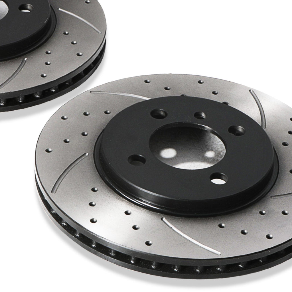 Dischi Freno Anteriori Forati e Scanalati 260mm BMW Serie 3 E30 E36 320 323 325 82+ - foto 8