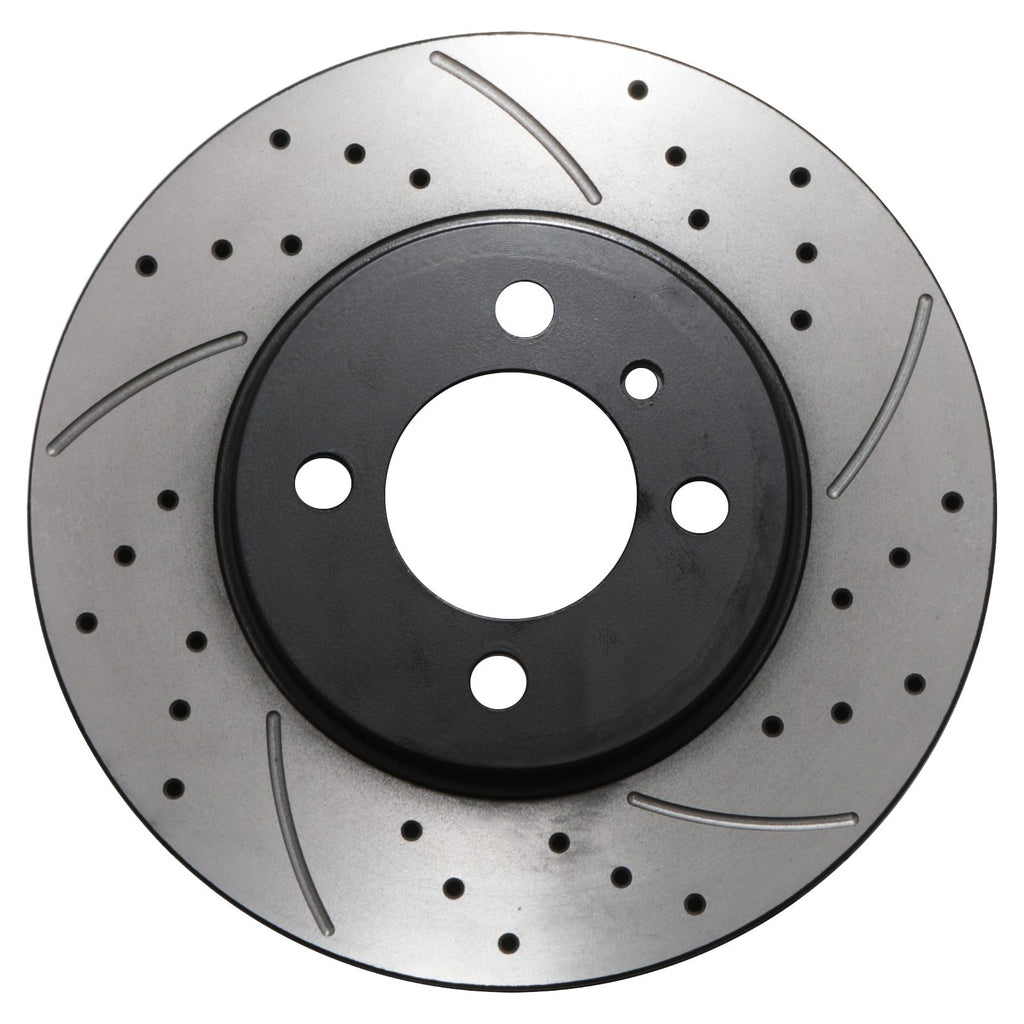 Dischi Freno Anteriori Forati e Scanalati 260mm BMW Serie 3 E30 E36 316 318 82-99 - foto 4