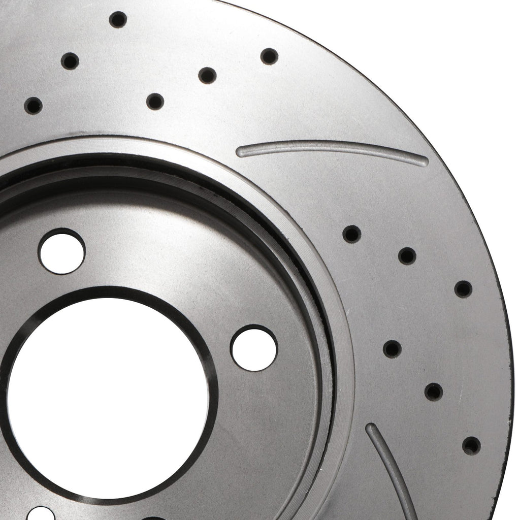 Dischi Freno Anteriori Forati e Scanalati 260mm BMW Serie 3 E30 E36 316 318 82-99 - foto 10