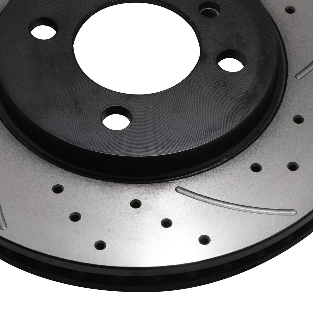 Dischi Freno Anteriori Forati e Scanalati 260mm BMW Serie 3 E30 E36 320 323 325 82+ - foto 10