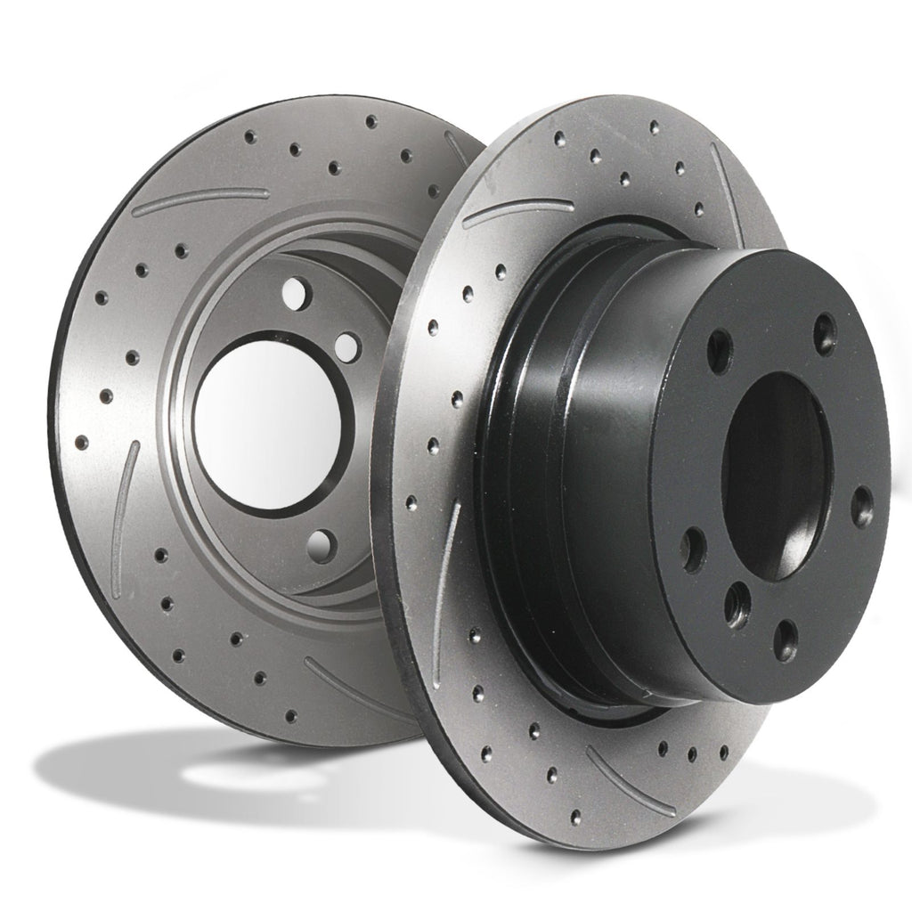 Dischi Freno Posteriori Forati e Baffati 280mm BMW 3 Series Z4 E85 2.0 2.2 2.5 02-09