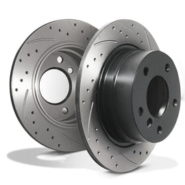 Dischi Freno Posteriori Forati e Baffati 280mm BMW 3 Series Z4 E85 2.0 2.2 2.5 02-09
