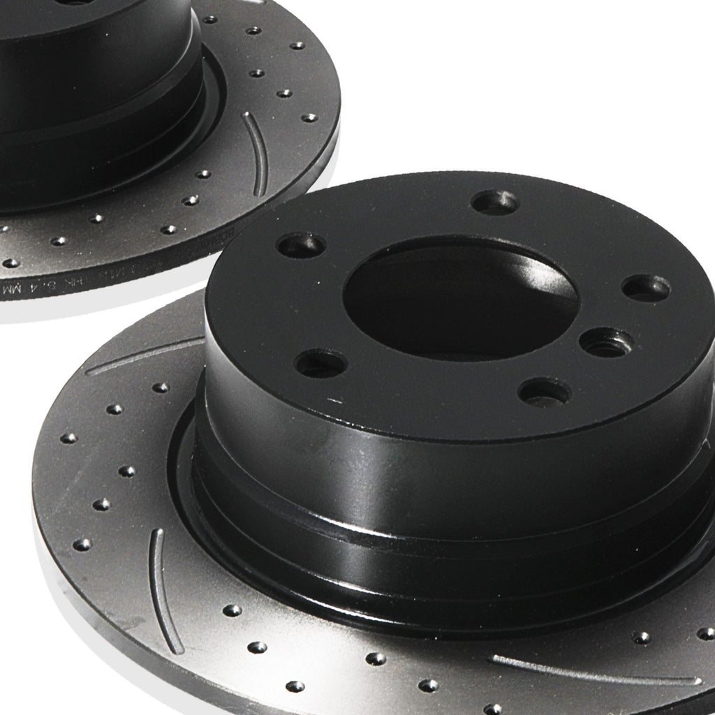 Dischi Freno Posteriori Forati e Baffati 280mm BMW 3 Series Z4 E85 2.0 2.2 2.5 02-09 - foto 4