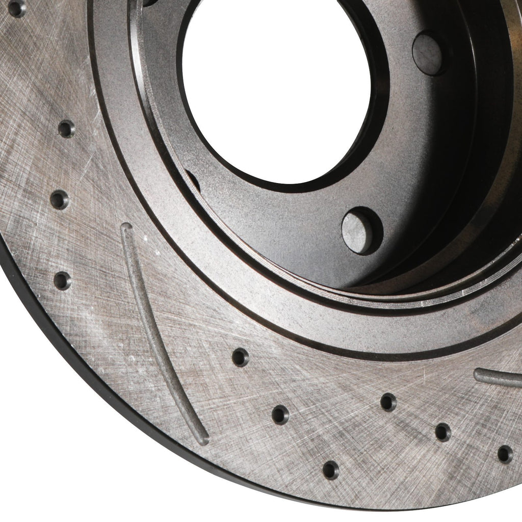 Dischi Freno Forati e Scanalati Posteriori 296mm BMW Serie 1 E81 E87 118i 120i - foto 8
