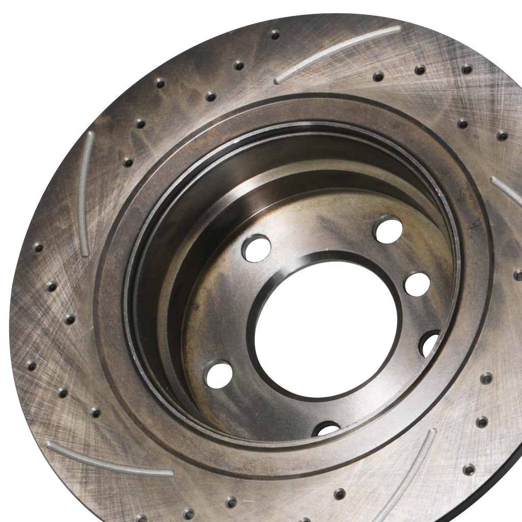 Dischi Freno Forati e Scanalati Posteriori 296mm BMW Serie 1 E81 E87 118i 120i - foto 9