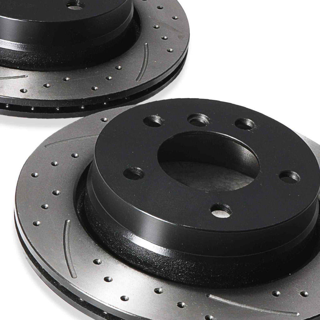 Dischi Freno Posteriori Forati e Baffati 276mm BMW 3 Series E36 320 323 98-05 - foto 10