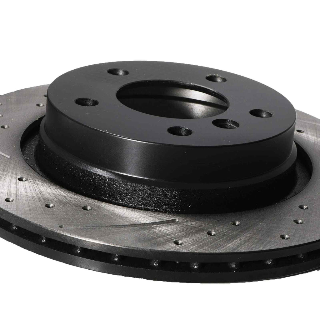 Dischi Freno Posteriori Forati e Baffati 294mm BMW 3 Series E46 323 325 328 98-06 - foto 8