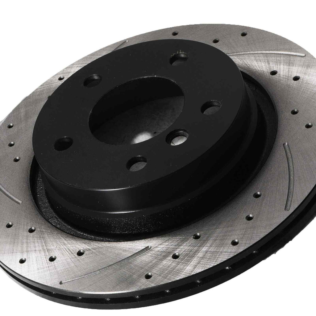 Dischi Freno Posteriori Forati e Baffati 294mm BMW 3 Series E46 323 325 328 98-06 - foto 9