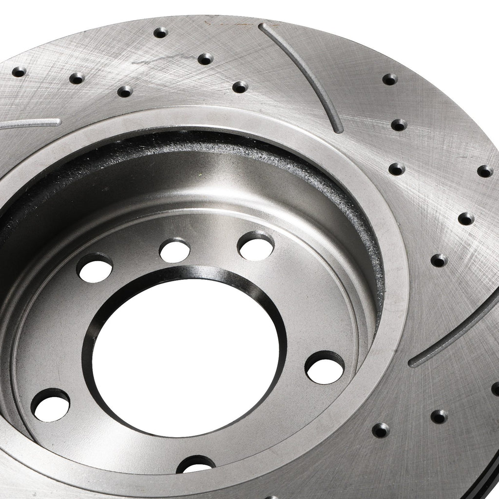 Dischi Freno Anteriori Forati e Scanalati 300mm BMW Z3 3.0I 24V Z4 E85 3.0 00-08 - foto 8