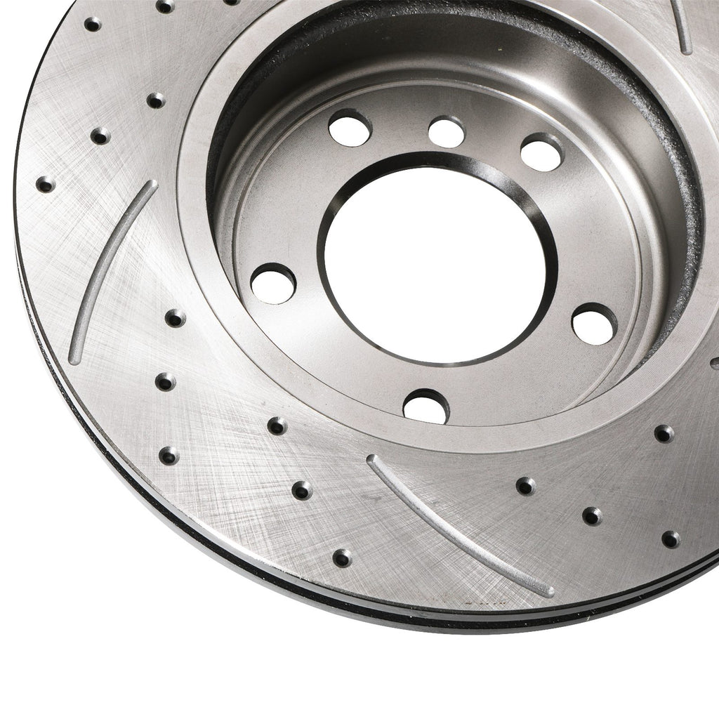 Dischi Freno Anteriori Forati e Scanalati 300mm BMW Z3 3.0I 24V Z4 E85 3.0 00-08 - foto 5