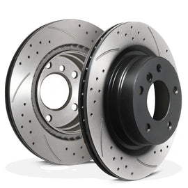 Dischi Freno Posteriori Forati e Baffati 300mm BMW 2 Series 220D 218D Coupe 13-21