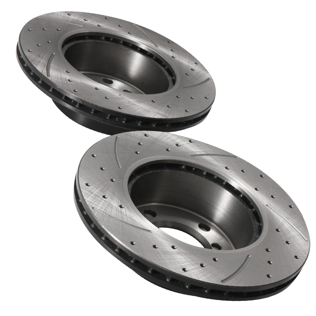 Dischi Freno Anteriori Forati Baffati 284mm BMW Serie 1 E81 E87 116i 118i 2004-2011 - foto 8