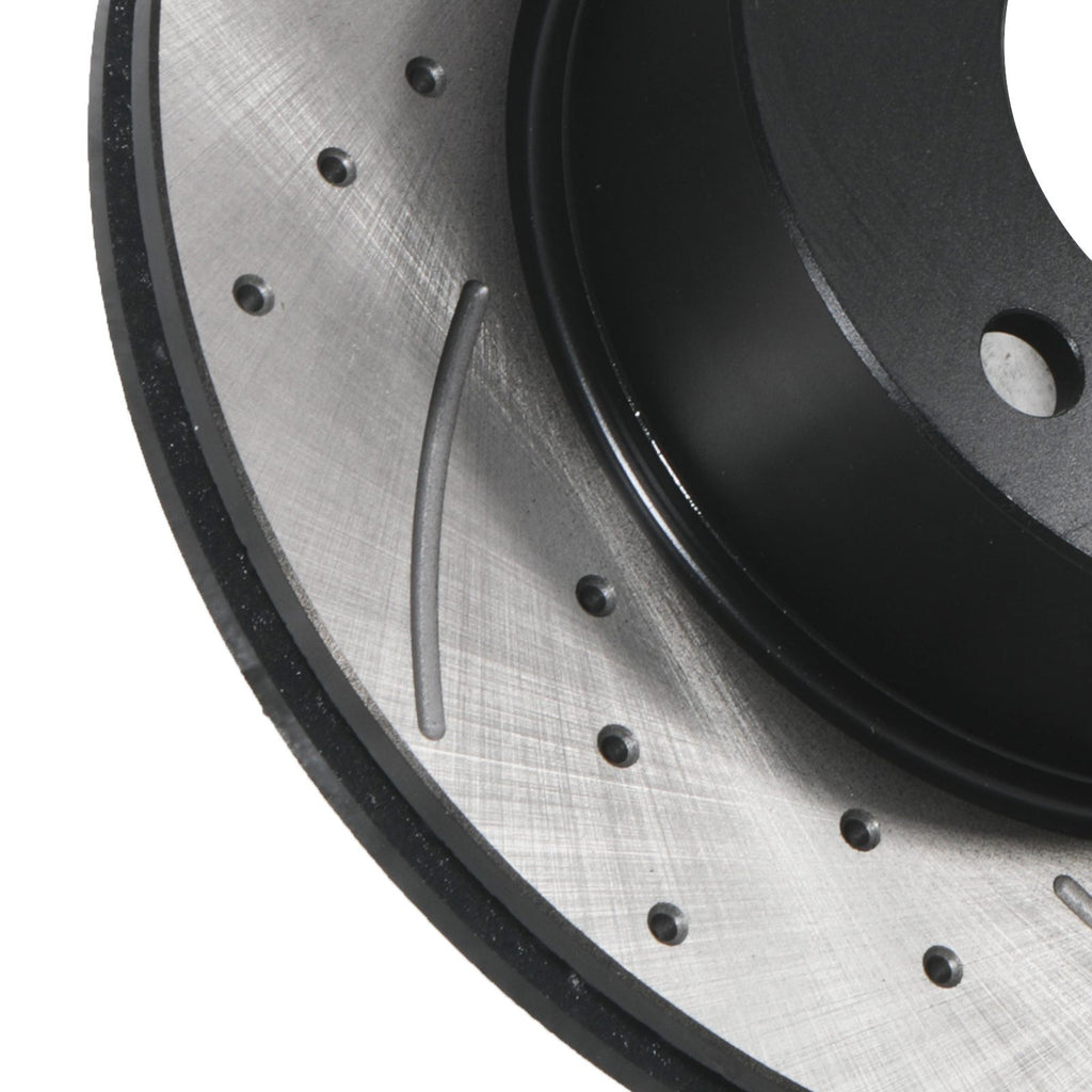 Dischi Freno Anteriori Forati Baffati 284mm BMW Serie 1 E81 E87 116d 118d 2004-2011 - foto 9