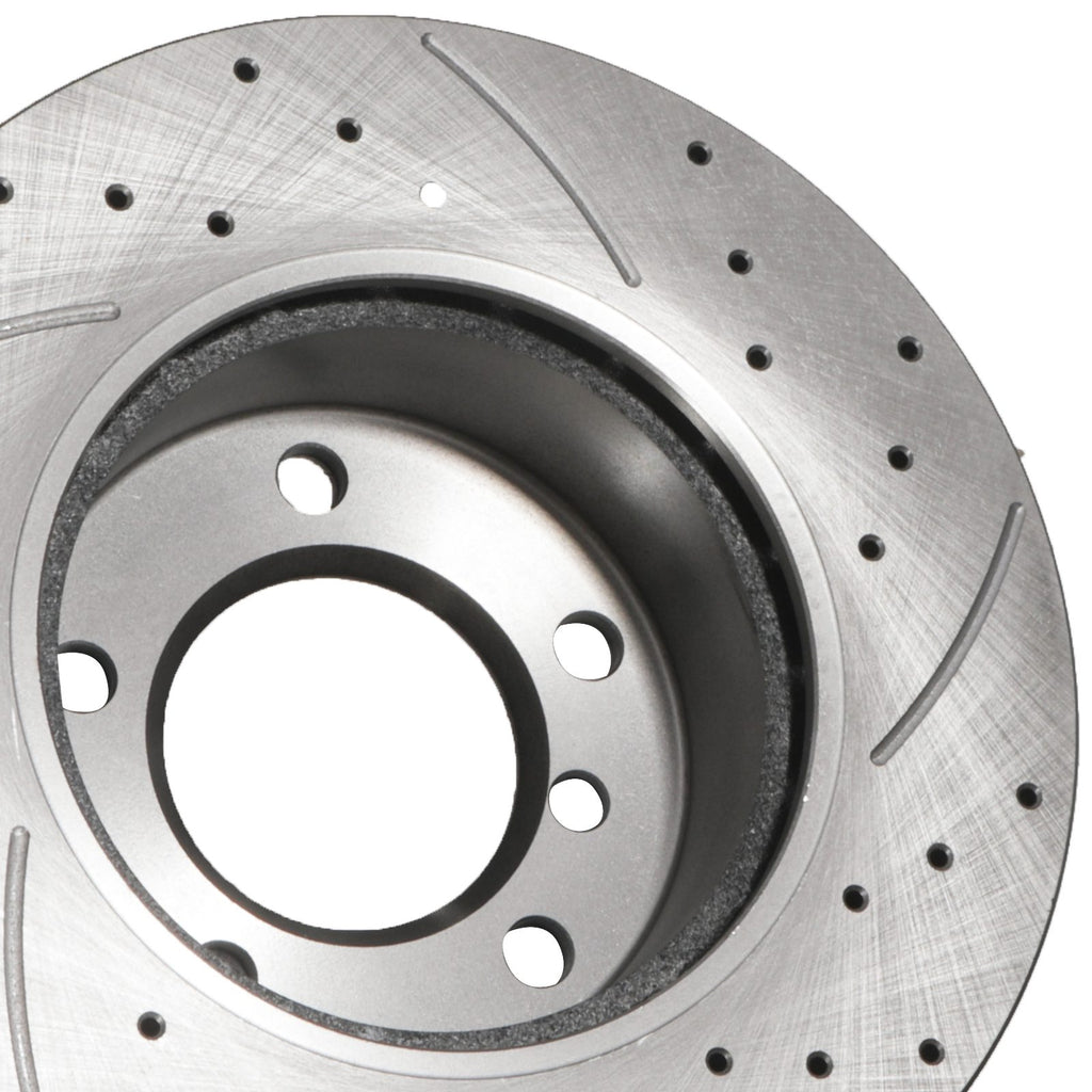 Dischi Freno Anteriori Forati Baffati 284mm BMW Serie 1 E81 E87 116i 118i 2004-2011 - foto 5