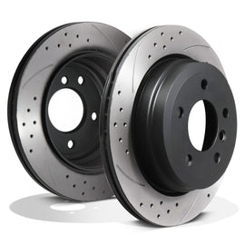 Dischi Freno Posteriori Forati e Baffati 300mm BMW 1 Series E81 E82 E87 120D 04-12
