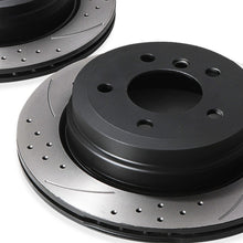 Dischi Freno Posteriori Forati e Baffati 300mm BMW 1 Series E81 E82 E87 120D 04-12 - foto 5