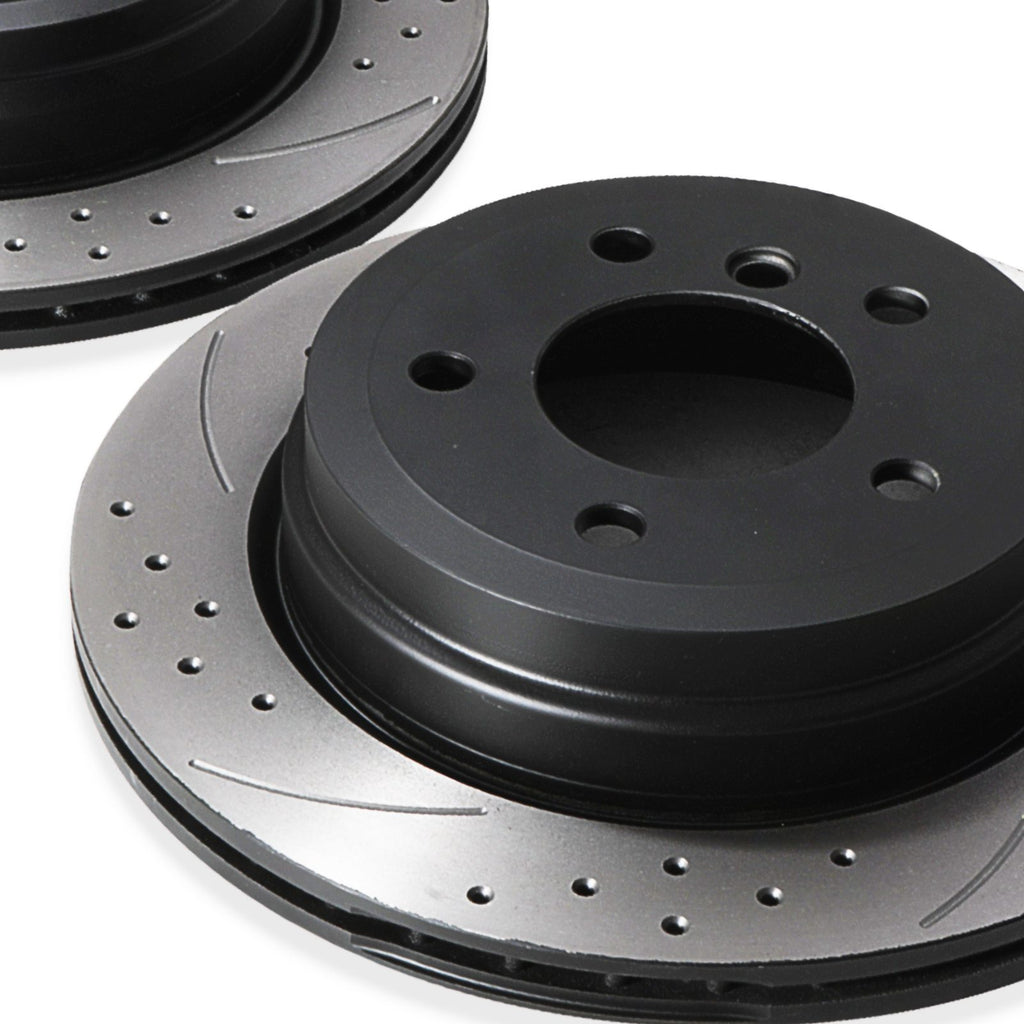 Dischi Freno Posteriori Forati e Baffati 300mm BMW 3 Series E90 E91 E92 E93 05+ - foto 10