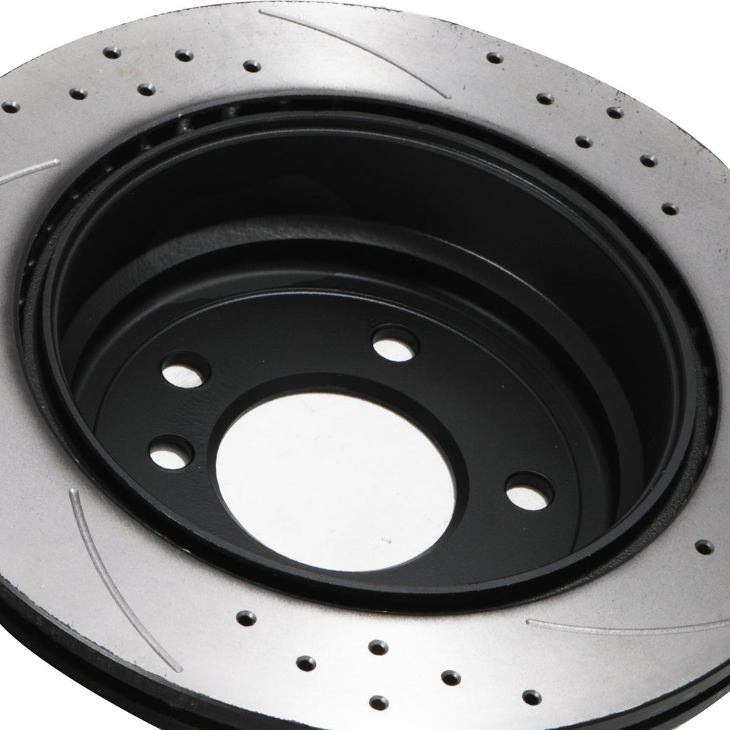 Dischi Freno Posteriori Forati e Baffati 300mm BMW 1 Series E81 E82 E87 120D 04-12 - foto 7