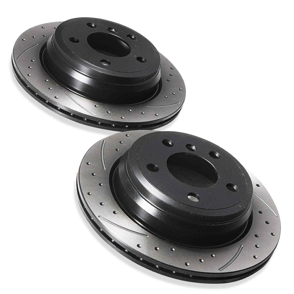 Dischi Freno Posteriori Forati e Baffati 300mm BMW 3 Series F30 F31 F34 12-18 - foto 9