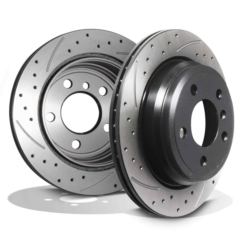 Dischi Freno Posteriori Forati e Baffati 300mm BMW 4 Series F32 F33 F36 12-18