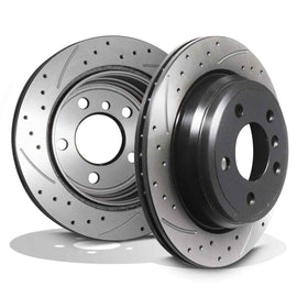 Dischi Freno Posteriori Forati e Baffati 300mm BMW 4 Series F32 F33 F36 12-18