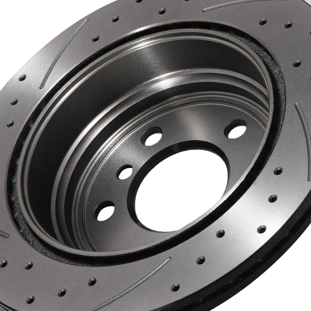 Dischi Freno Posteriori Forati e Baffati 300mm BMW 3 Series F30 F31 F34 12-18 - foto 6