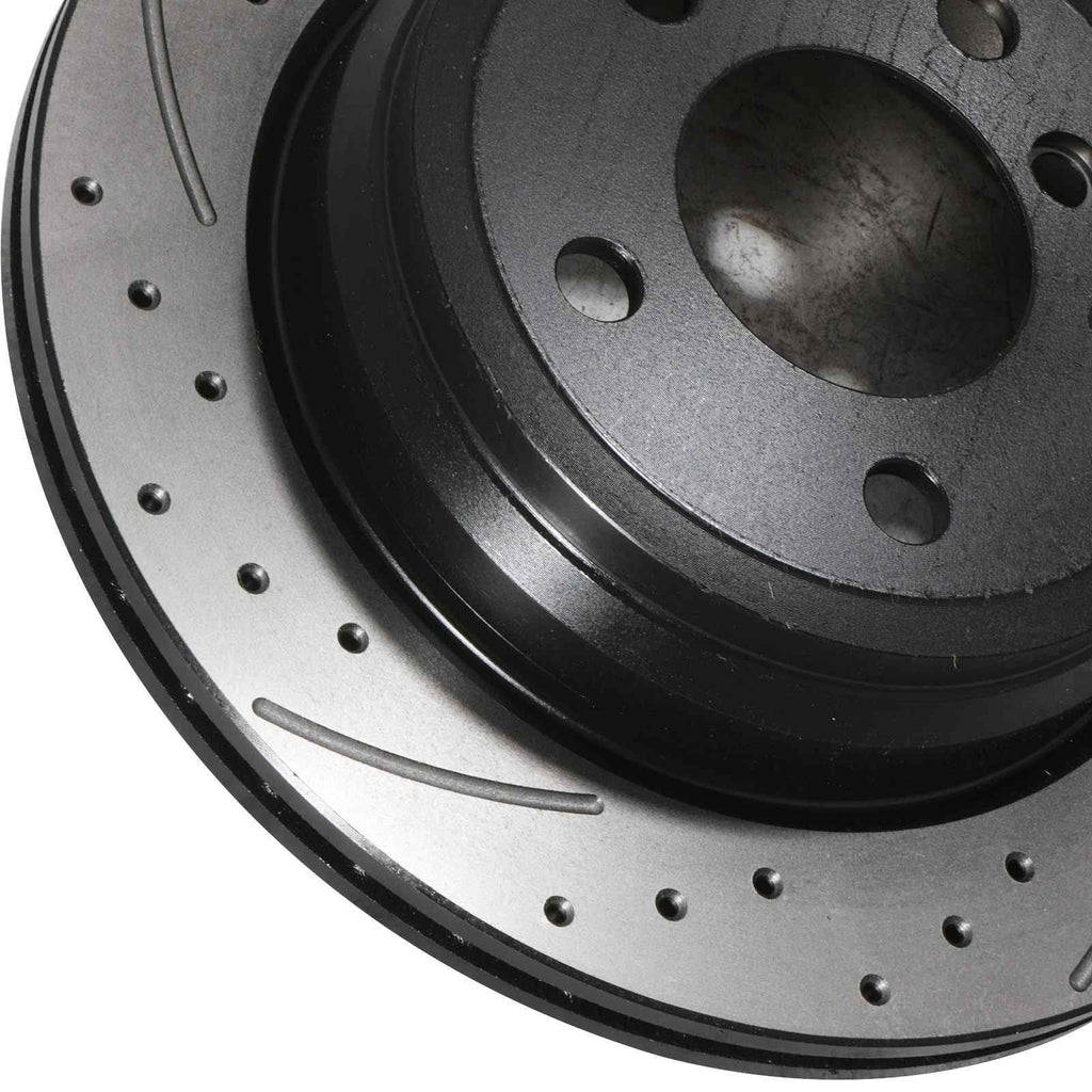 Dischi Freno Posteriori Forati e Baffati 300mm BMW 3 Series F30 F31 F34 12-18 - foto 8