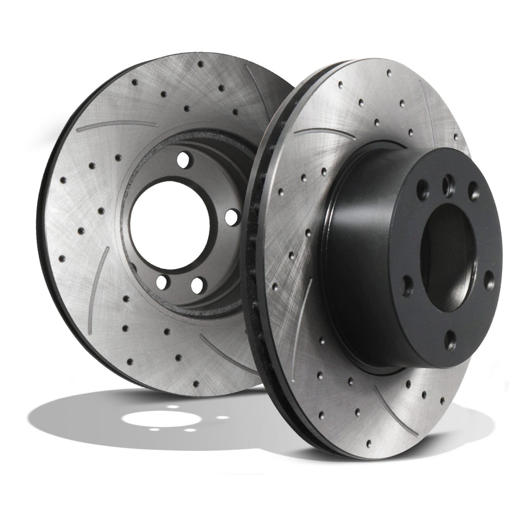 Dischi Freno Anteriori Forati Baffati 296mm BMW Serie 5 E39 520d 525d 530d