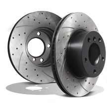 Dischi Freno Anteriori Forati Baffati 296mm BMW Serie 5 E39 520 523 525 1996-2004