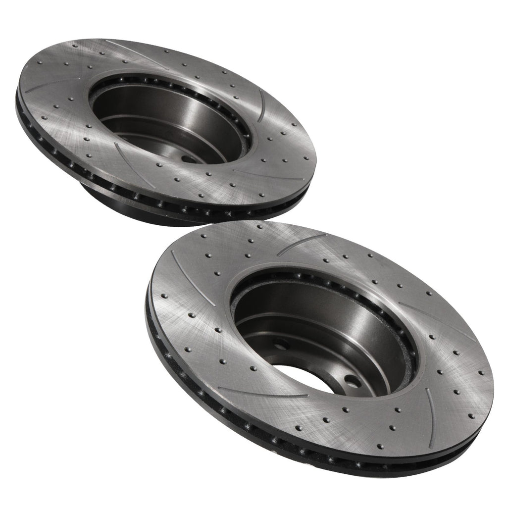 Dischi Freno Anteriori Forati 296mm BMW Serie 5 E39 528i 530d 535i 96-02 - foto 7