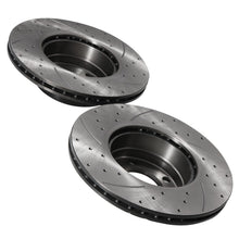 Dischi Freno Anteriori Forati Baffati 296mm BMW Serie 5 E39 520 523 525 1996-2004 - foto 9