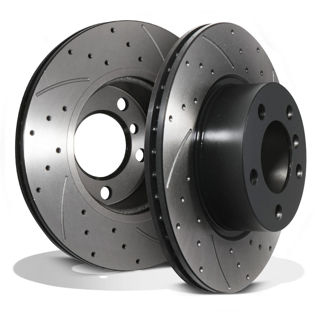 Dischi Freno Anteriori Forati Baffati 300mm BMW Serie 1 F20 F21 118i 120d dal 2011