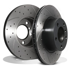 Dischi Freno Anteriori Forati Baffati 300mm BMW Serie 1 F20 F21 118i 120d dal 2011