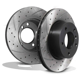 Dischi Freno Anteriori Forati Baffati 292mm BMW Serie 1 E81 E82 E87 E88 2004-2011