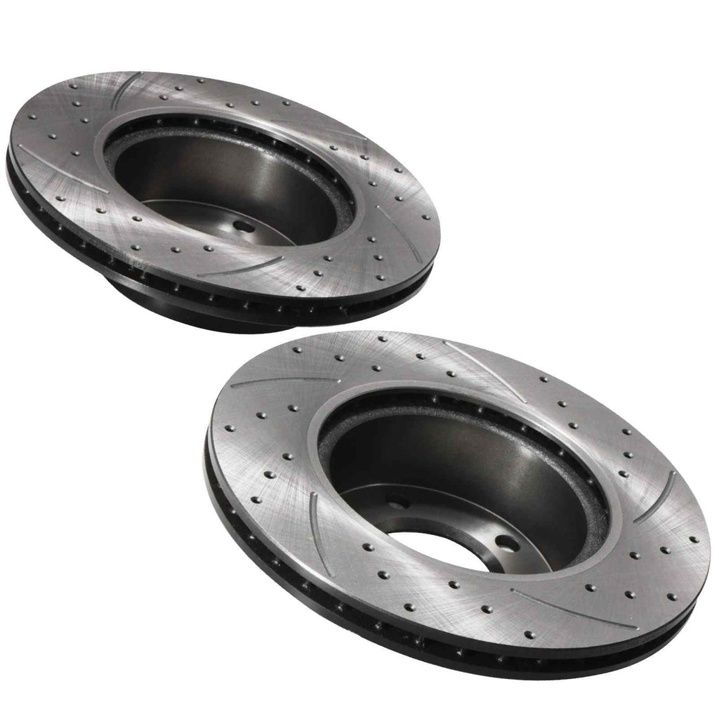 Dischi Freno Anteriori Forati Baffati 292mm BMW Serie 3 E90 2005-2011 - foto 5