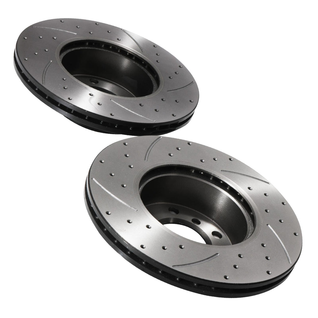 Dischi Freno Anteriori Forati e Scanalati 300mm BMW E81 E82 E87 E88 120I 125I 07+ - foto 10