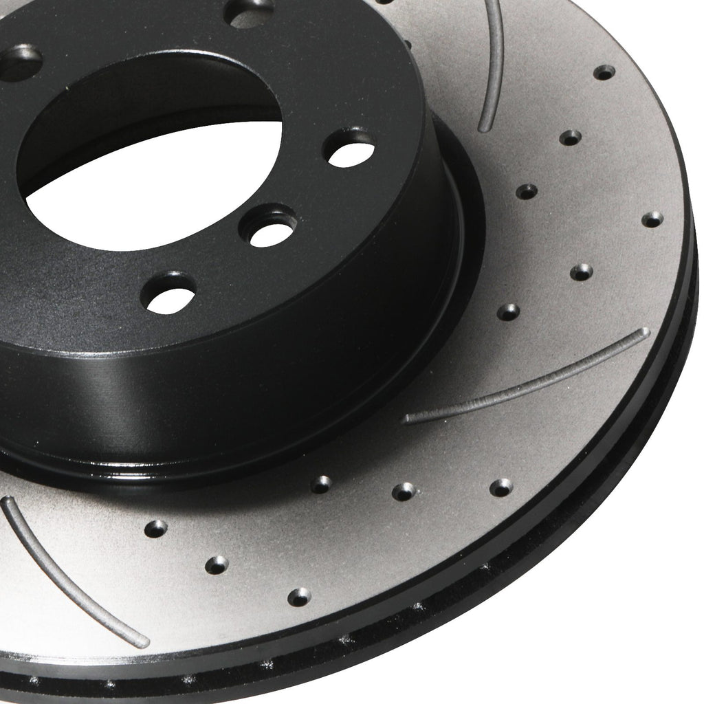 Dischi Freno Anteriori Forati e Scanalati 300mm BMW Z4 20I 23I 28I 30I 35I 2009+ - foto 7