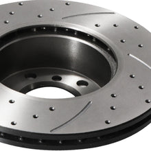 Dischi Freno Anteriori Forati e Scanalati 300mm BMW E81 E82 E87 E88 120I 125I 07+ - foto 6