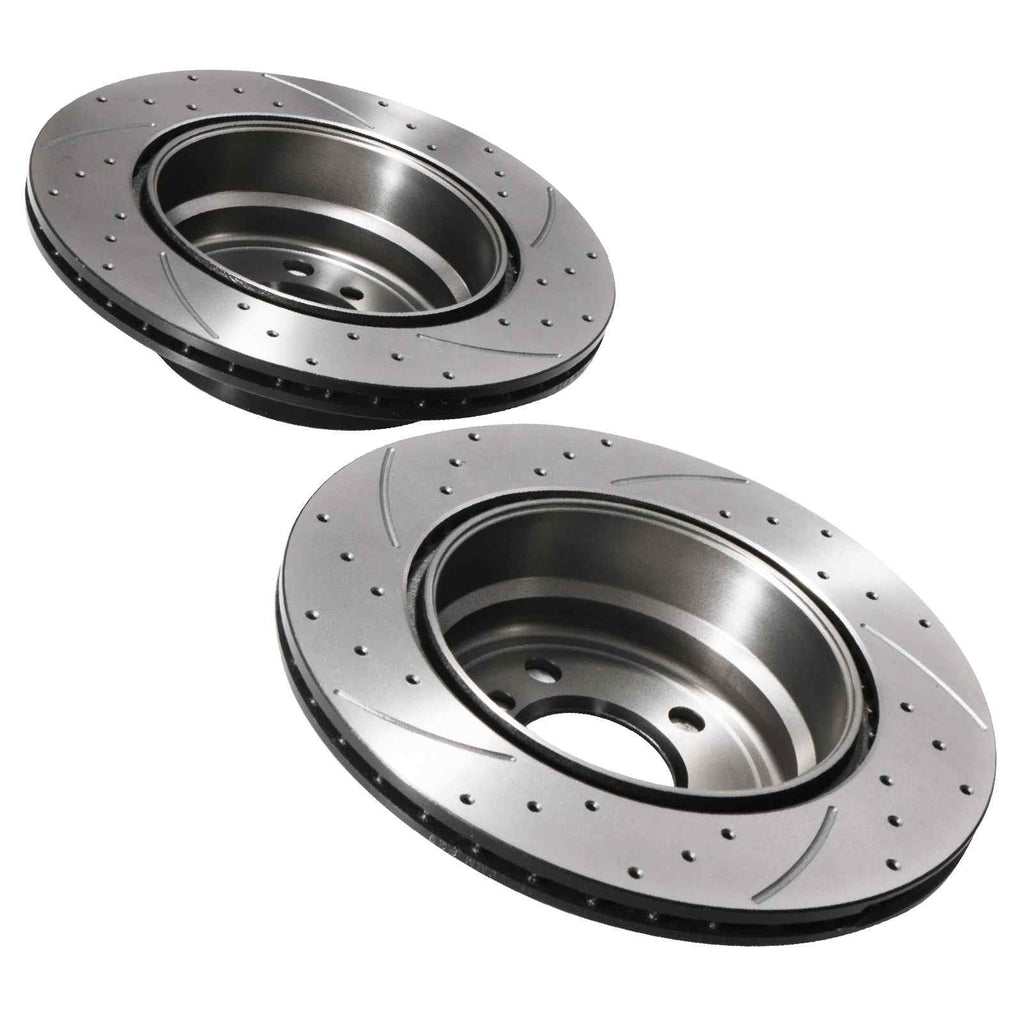 Dischi Freno Posteriori Forati e Scanalati 320mm BMW X6 E71 08+ - foto 9