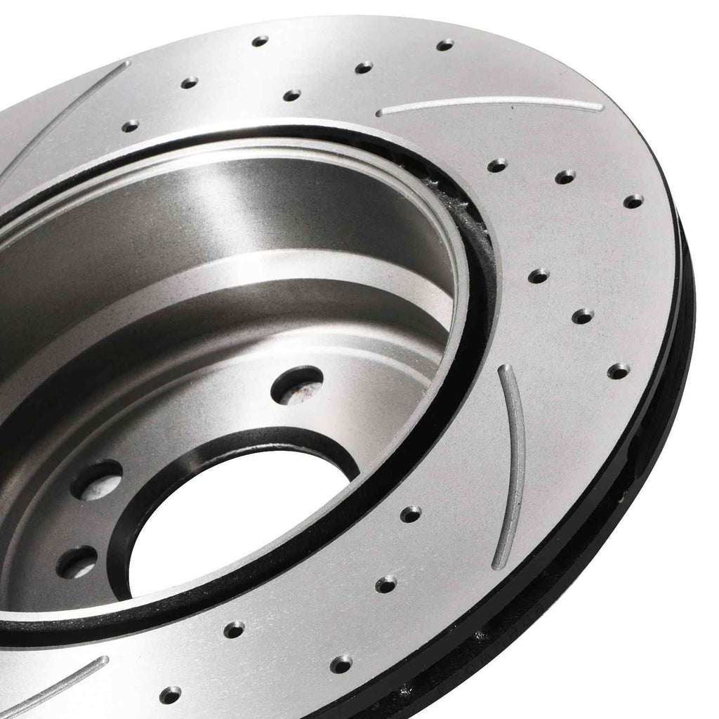 Dischi Freno Posteriori Forati e Scanalati 320mm BMW X5 E70 07-13 - foto 8