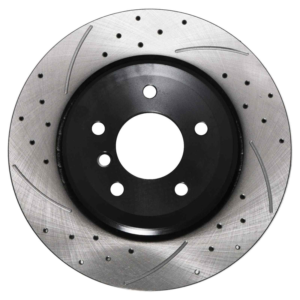 Dischi Freno Posteriori Forati e Scanalati 320mm BMW Serie 3 E46 330I 330D 98-05 - foto 3